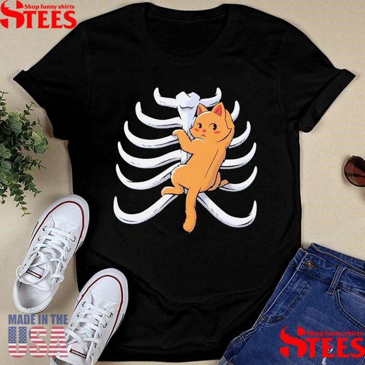Cat Climbing Rib Cage T-shirt