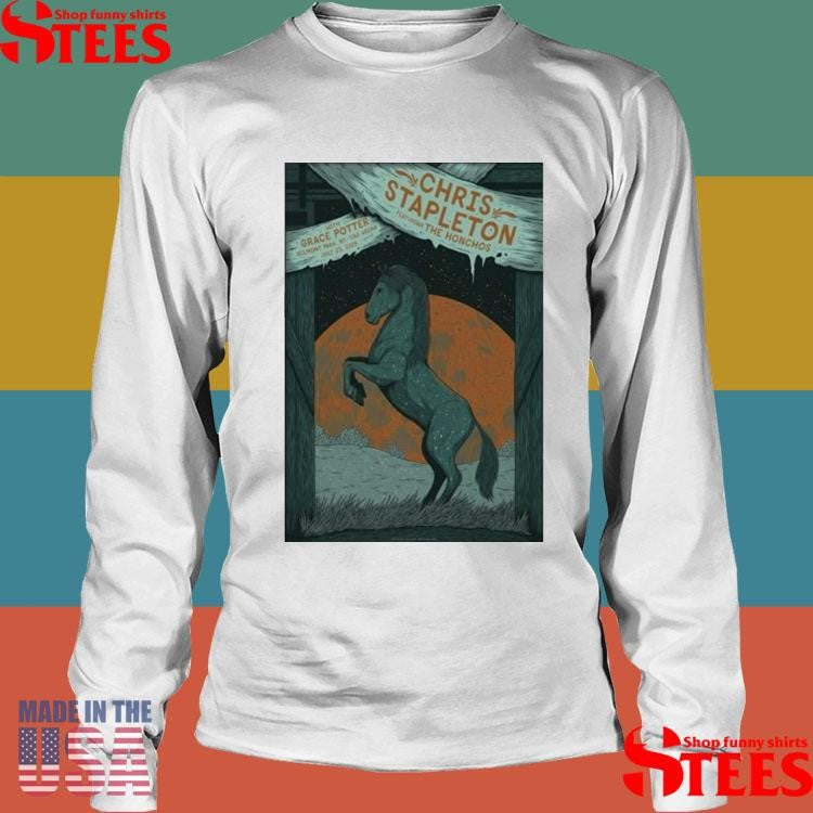 Chris Stapleton Belmont Park New York 2025 Gig Poster For Show At Ubs Arena On July 23 2025 T-shirts