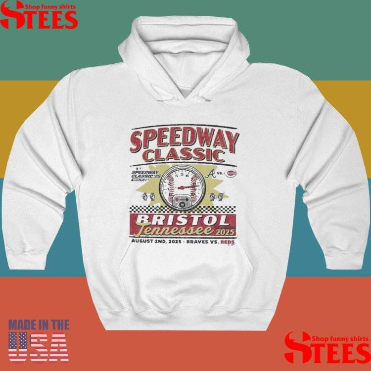 Cincinnati Reds Baseball Event Regional 2025 Mlb Speedway Classic Bristol Tennessee August 2nd Braves Vs Reds Shirts