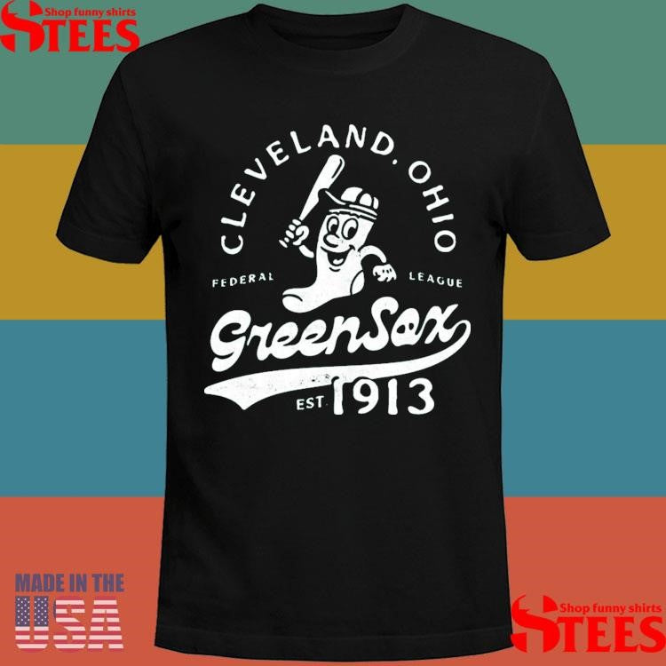 Cleveland Green Sox Ohio Defunct Baseball Teams Federal League Est 1913 T-shirts