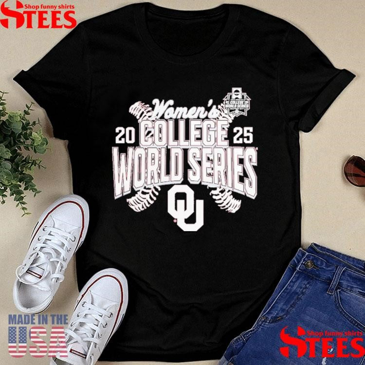 Crimson Oklahoma Sooners 2025 Ncaa Softball Women’s College World Series Shirts