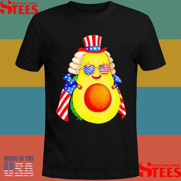 Cute Avocado American Flag Cape 4th Of July America Usa Shirts