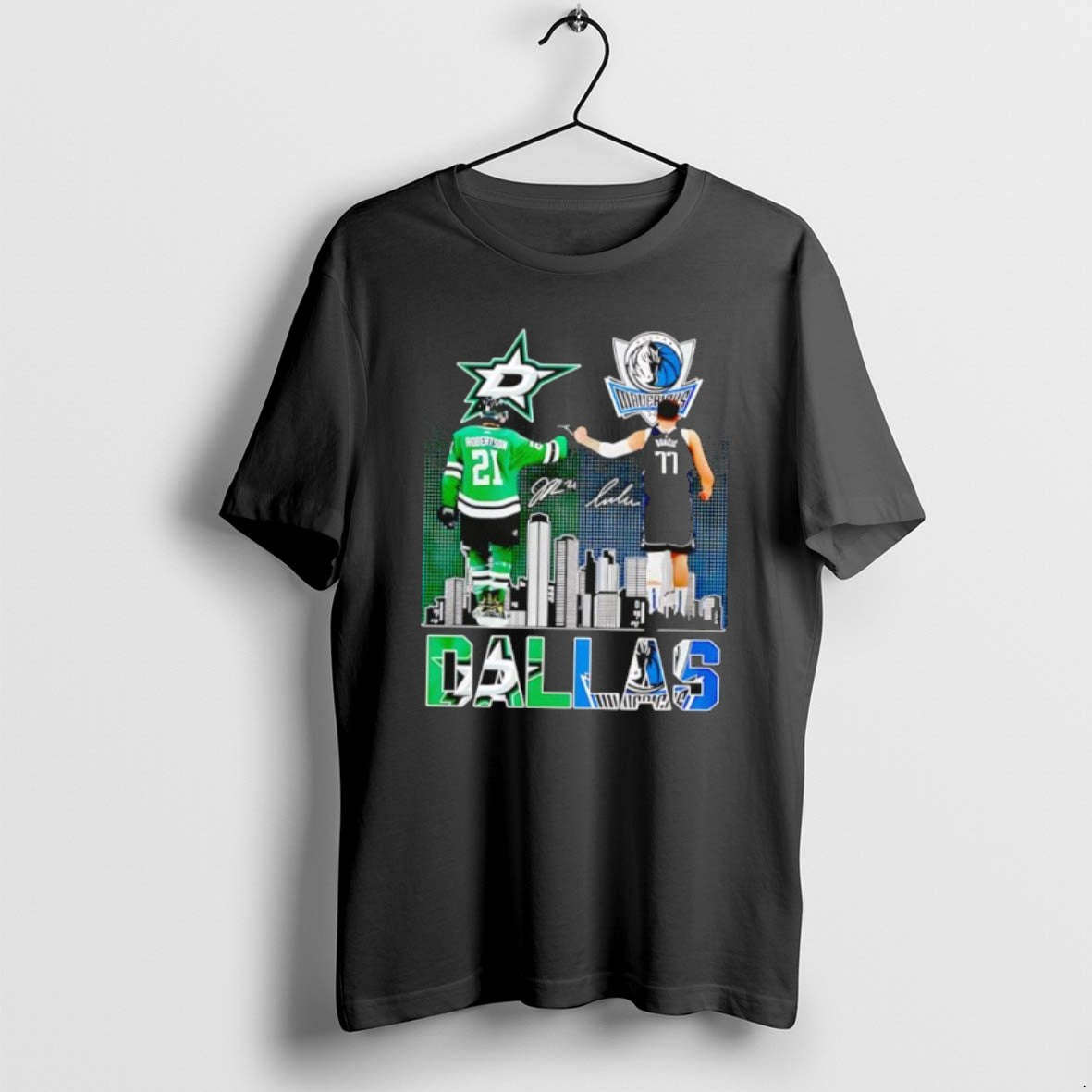 Official Dallas Stars Jason Robertson Dallas Mavericks Luka Doncic 2025