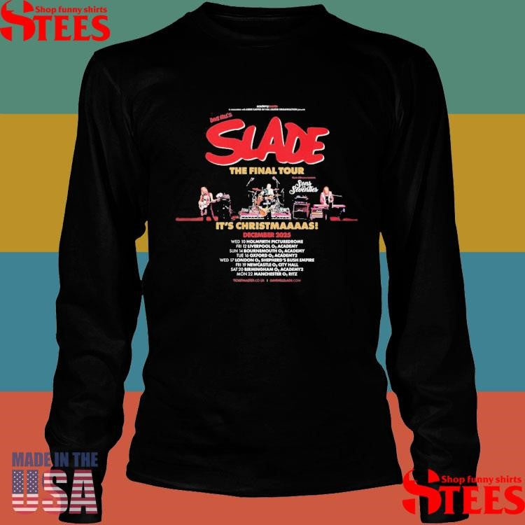 Dave Hill’s Slade The Final Tour 2025 Shirts
