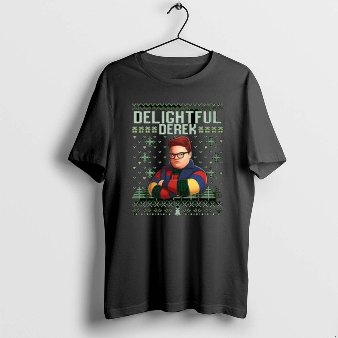 Official Delightful Derek Christmas Circle Black