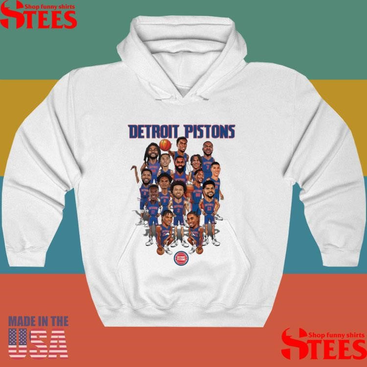 Detroit Pistons 2024-25 Roster Caricature Shirts
