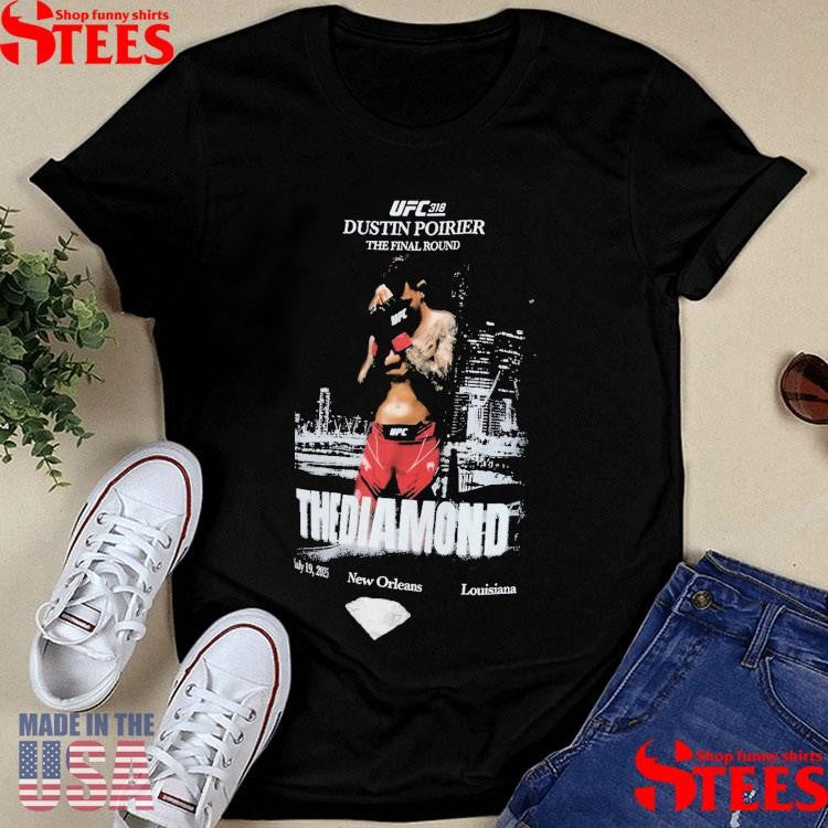 Dustin Poirier The Final Round The Diamond July 19 2025 New Orleans Louisiana Flag Boxy T-shirt