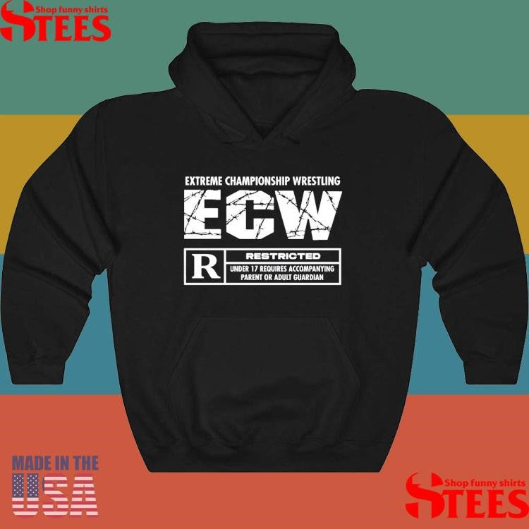 ECW Rated R Restricted Under 17 Logo T-shirt
