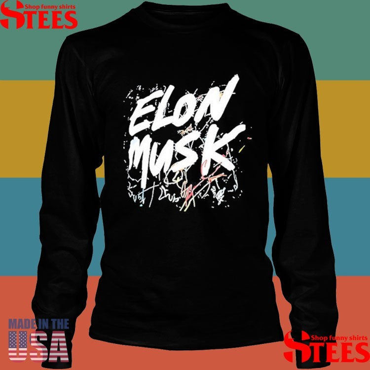 Elon Musk Text Scratchy Shirts