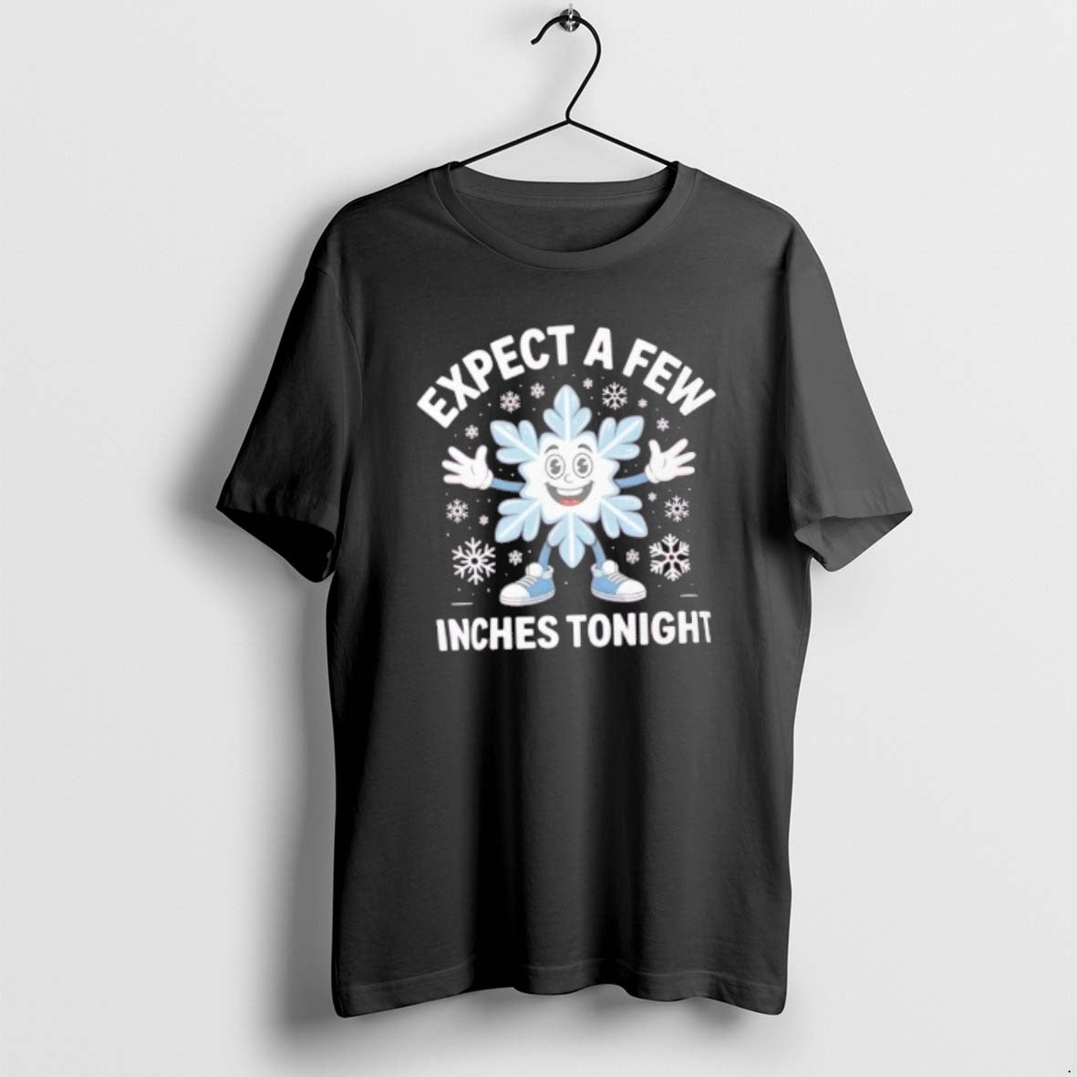 Official Expect A Few Inches Tonight Funny Snowflake Christmas