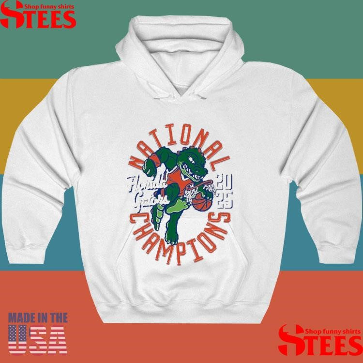 Florida Gators 2025 Ncaa Men’s Basketball National Champions Comfort Colors Mascot Shirts