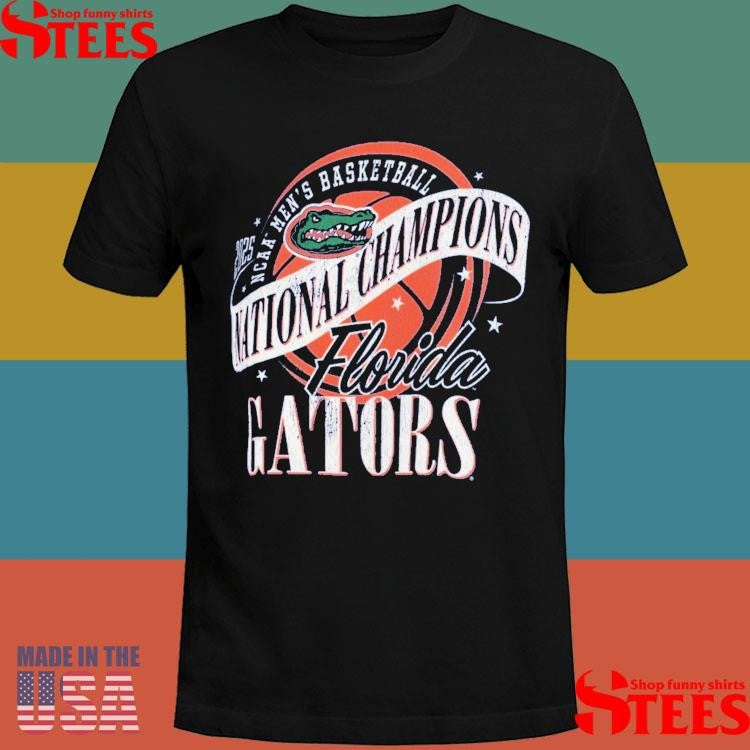 Florida Gators 2025 Ncaa Men’s Basketball National Champions World Ball Motley Shirts