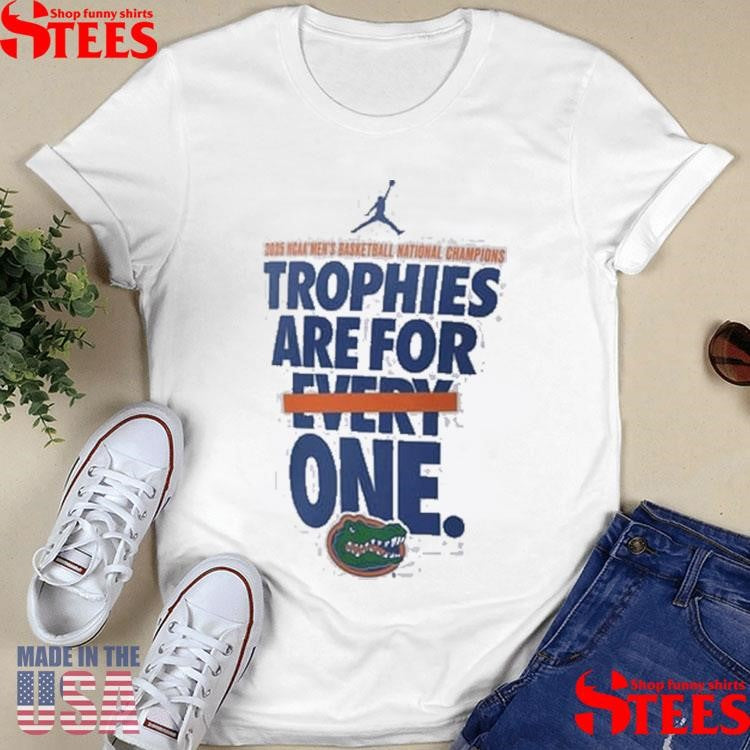 Florida Gators White 2025 Men’s Basketball National Champion Slogan Shirts