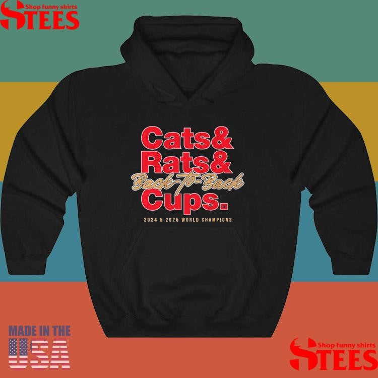 Florida Hockey Cats & Rats & Back-to-back Cups 2024 And 2025 World Champions T-shirt