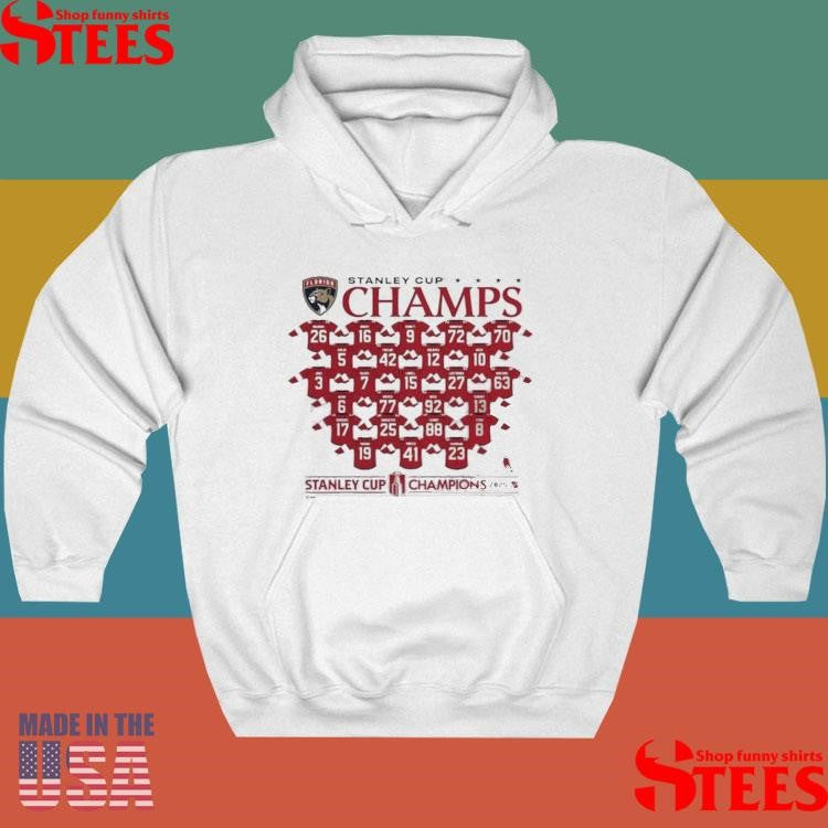 Florida Panthers 2025 Stanley Cup Champions Jersey Roster T-shirt