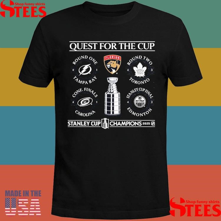 Florida Panthers 2025 Stanley Cup Champions Schedule T-shirt