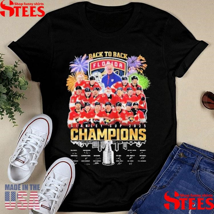 Florida Panthers Back To Back Stanley Cup Champions T-shirt