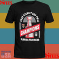 Florida Panthers Charcoal 2025 Stanley Cup Champions Custom T-shirt