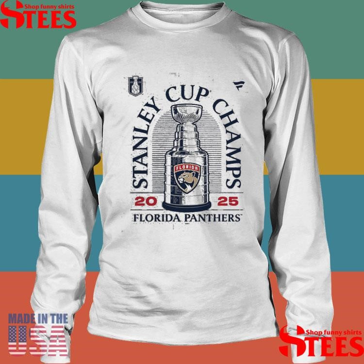 Florida Panthers Fanatics Heather 2025 Stanley Cup Champions Locker Room T-shirt