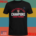 Florida Panthers Fanatics Heather Charcoal 2025 Stanley Cup Champions Rush T-shirt