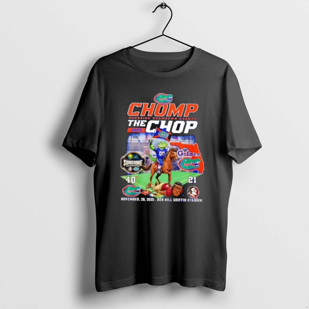 Official Florida Gators Sunshine Showdown Champs 2025 Chomp The Chop