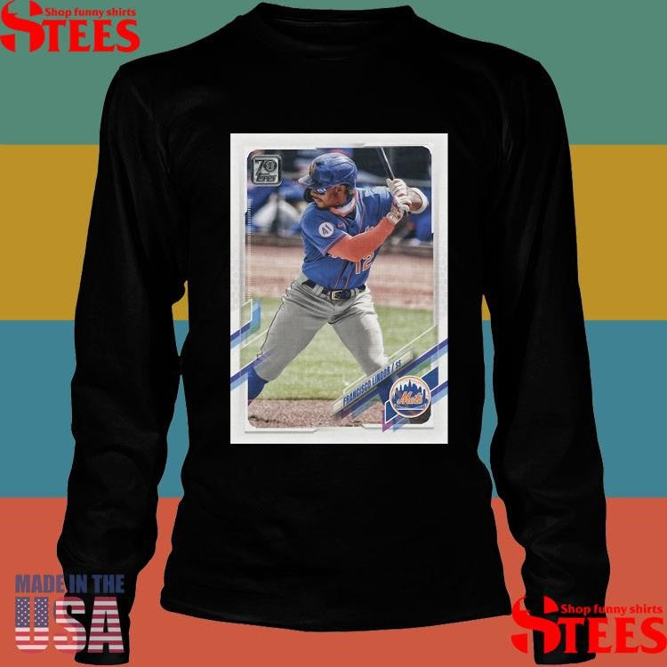 Francisco Lindor New York Mets Homage 2021 Topps Baseball Card Player Shirts