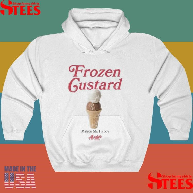 Frozen Custard Andy’s Makes Me Happy Lane Seven T-shirt