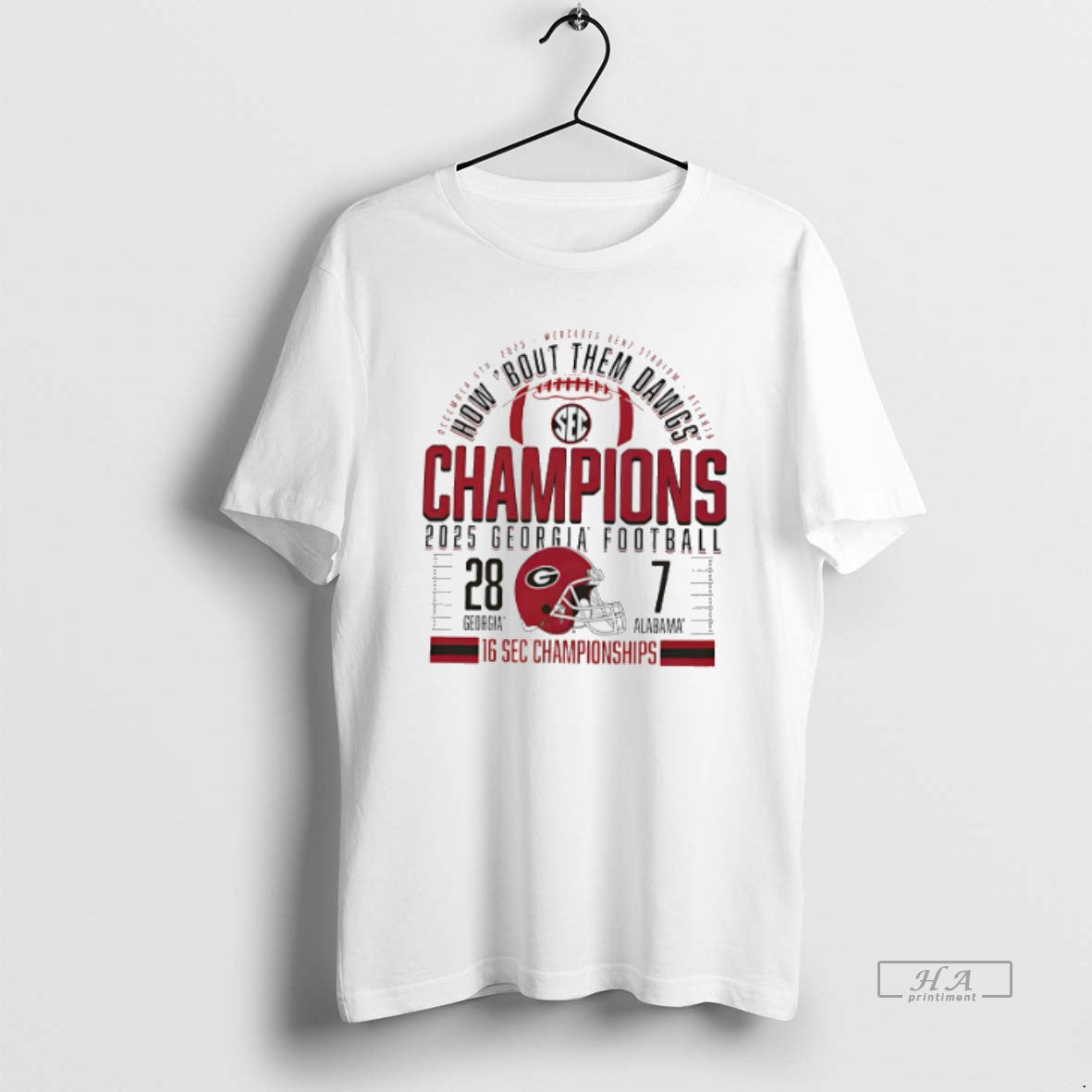 Official Georgia Bulldogs 2025 Sec Football Champions Score