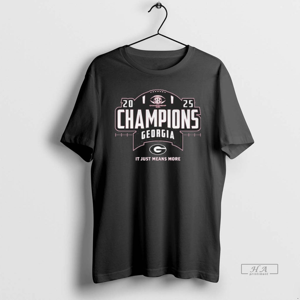 Official Georgia Bulldogs Sec Football Champions Locker Room 2025