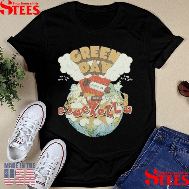 Green Day Apr 11th & Apr 20th Indio, Ca Coachella 2025 Shirts