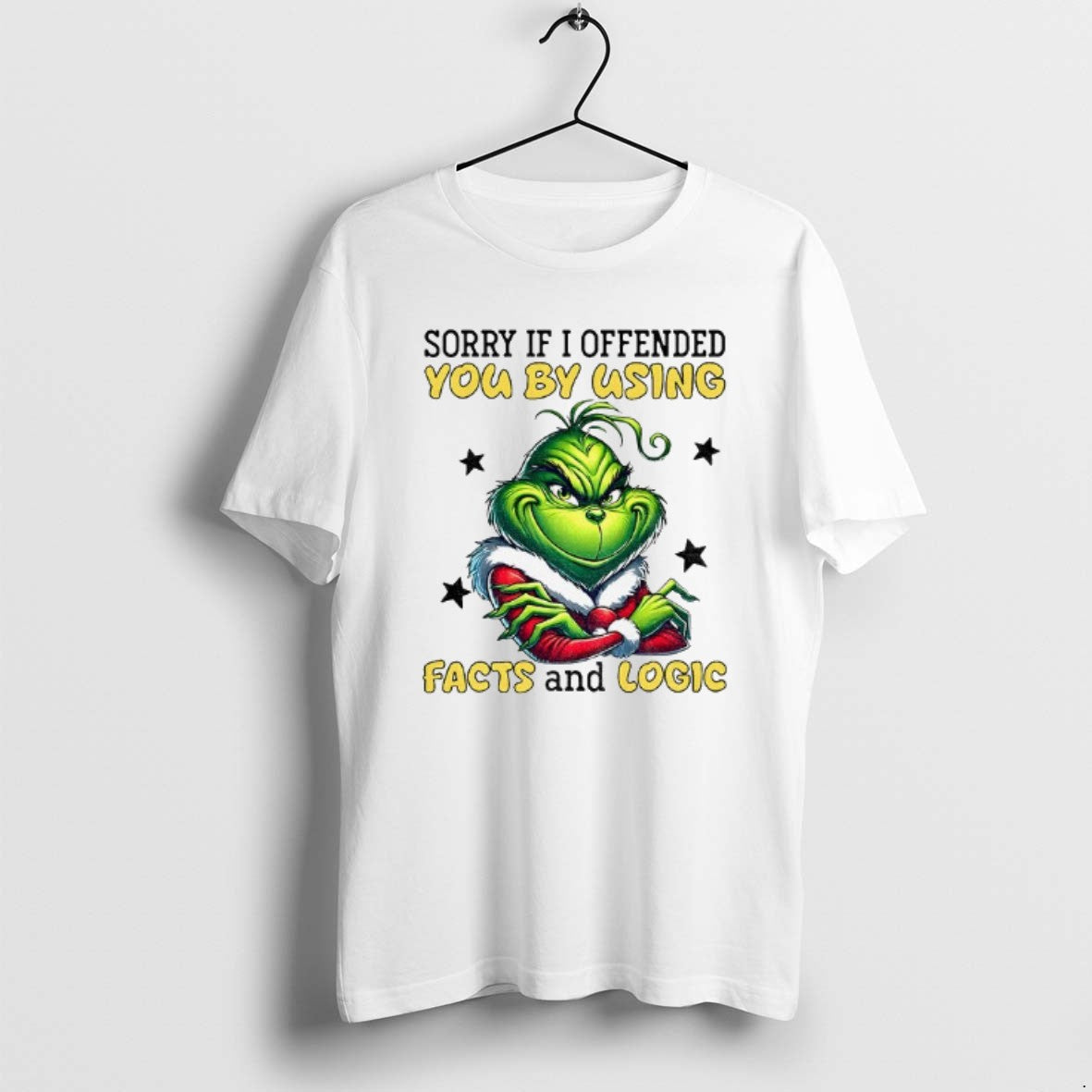 Official Grinch Sorry If I Offended You By Using Facts And Logic Merry Christmas