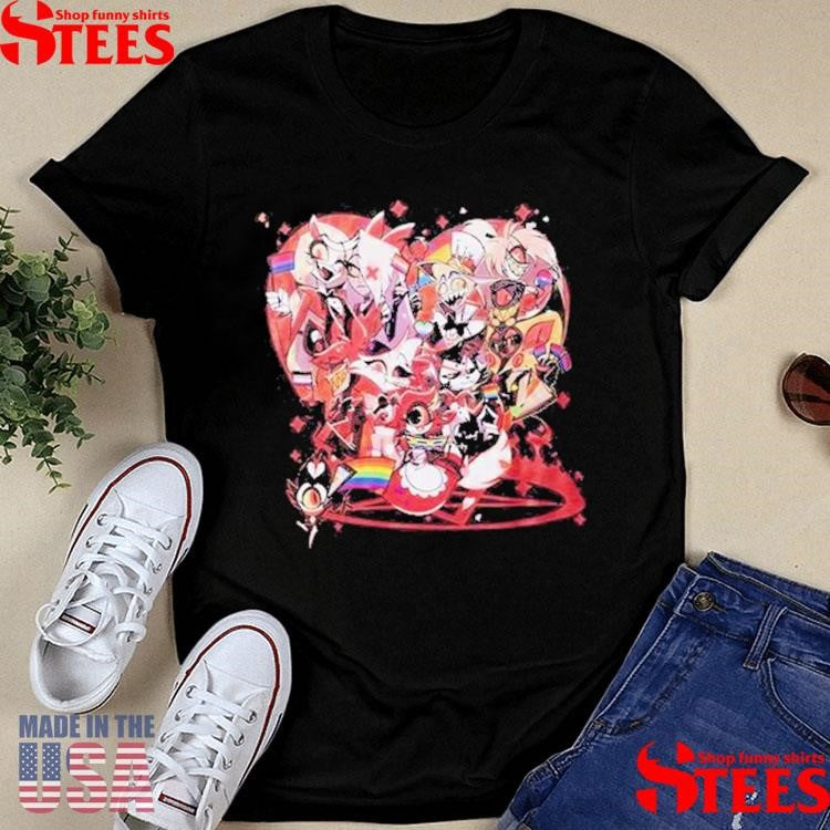 Hazbin Hotel Pride Flags Group Shirts