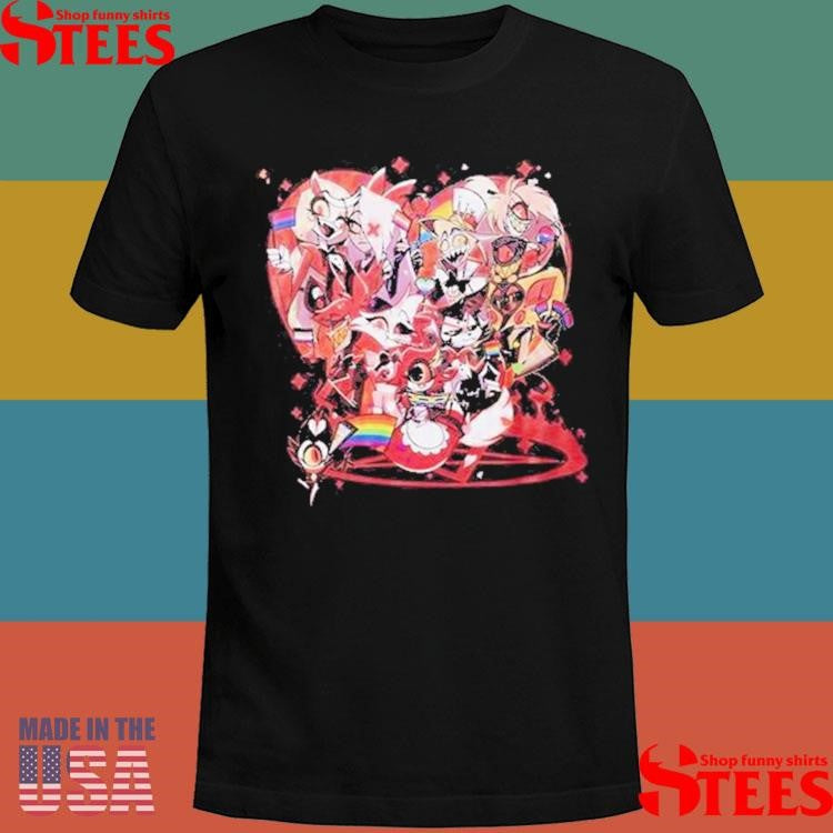 Hazbin Hotel Pride Flags Group Shirts