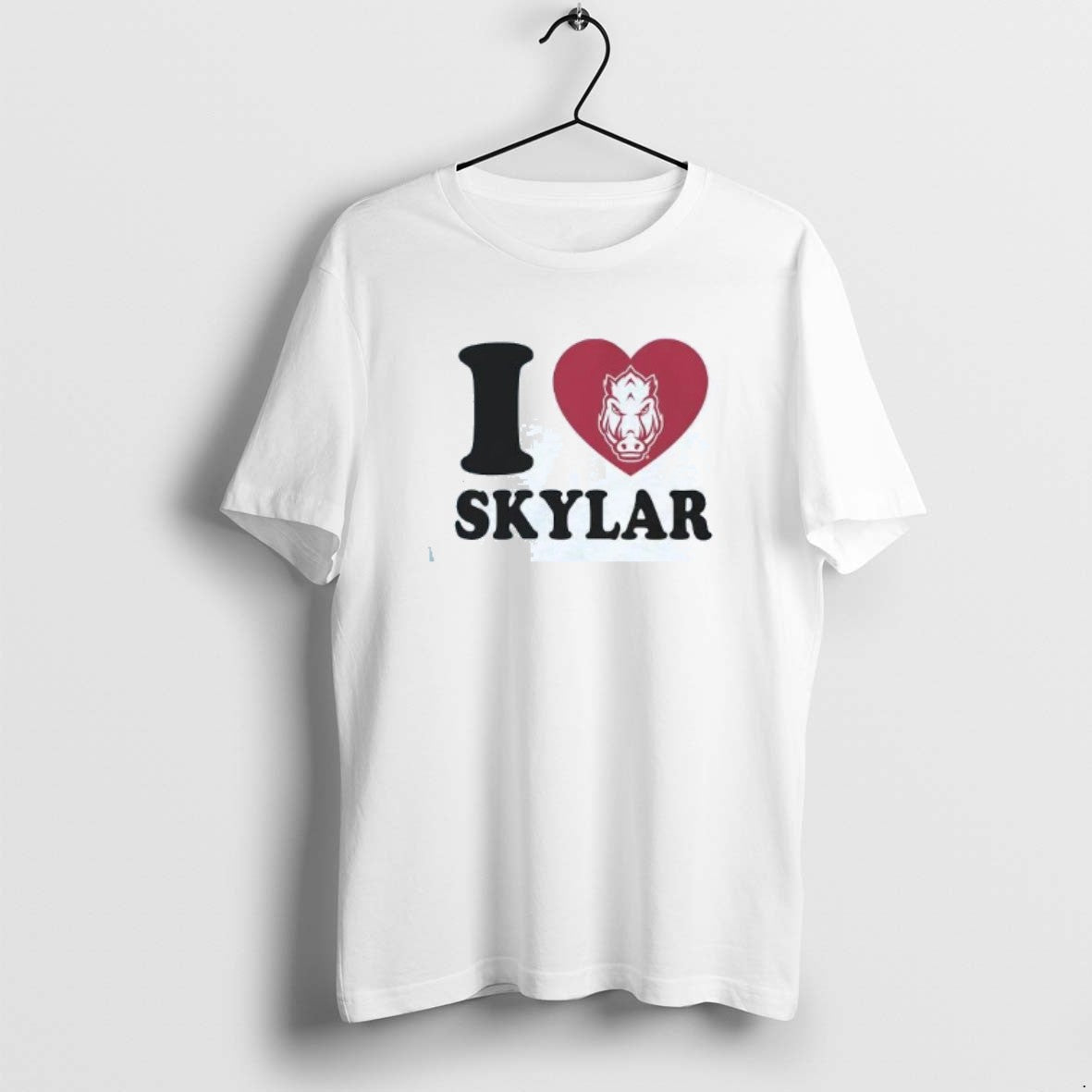 Official I Love Skylar Ellison Heart Arkansas Razorbacks