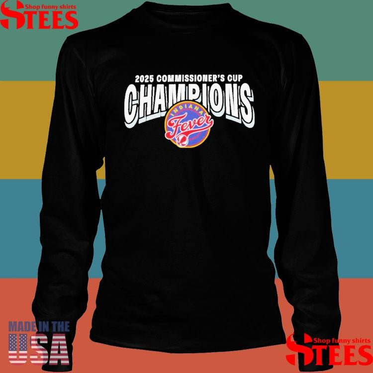 Indiana Fever New Era 2025 Wnba Commissioner’s Cup Champions T-shirt