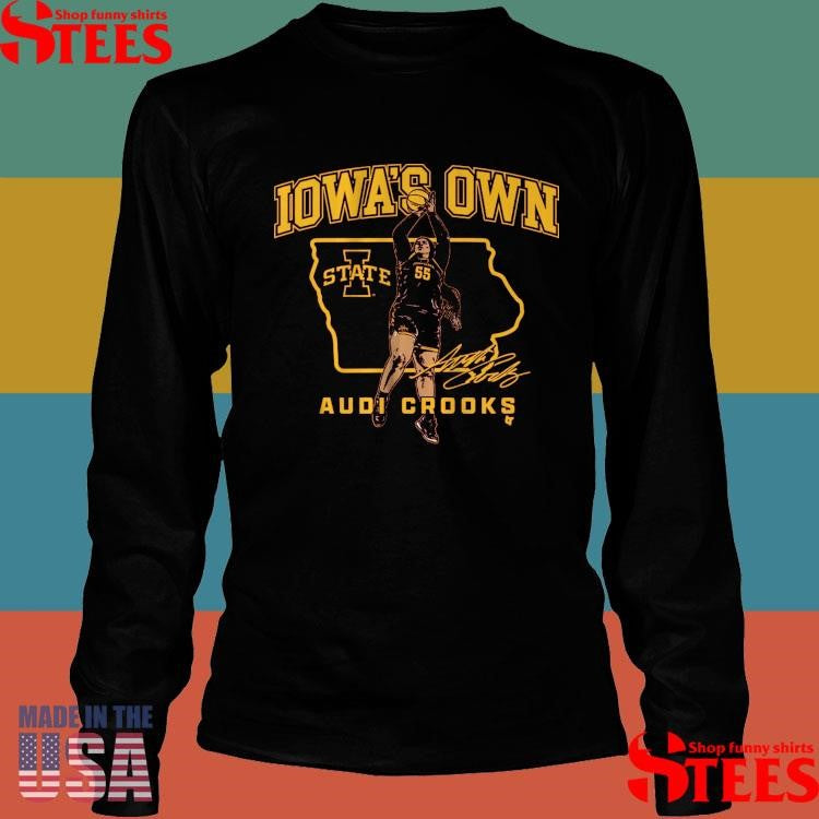 Iowa State Basketball Audi Crooks State Star T-shirt
