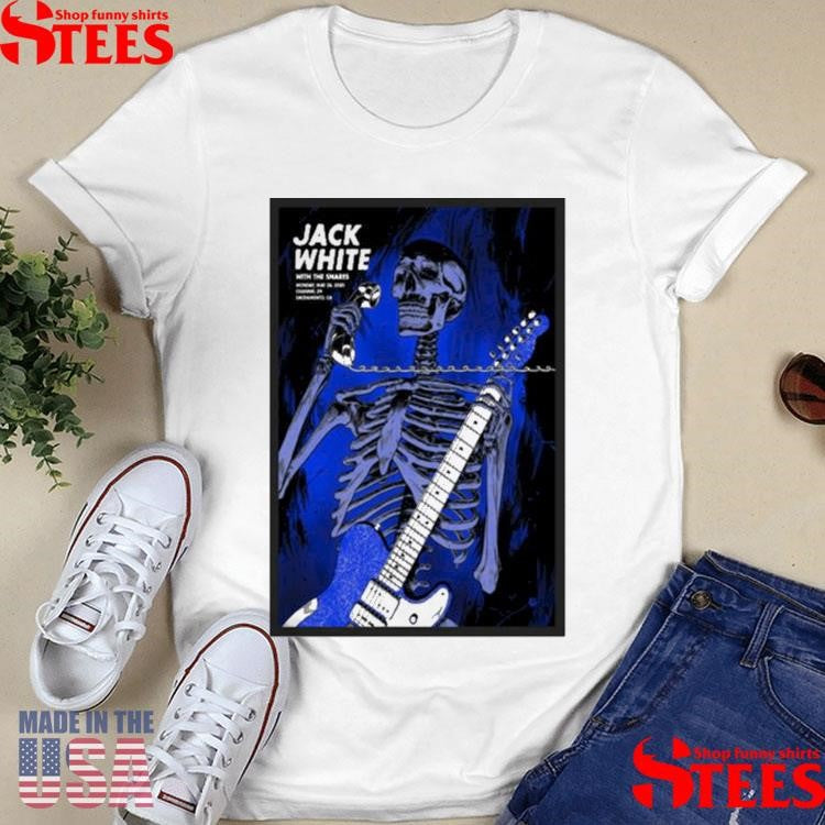 Jack White The Snares Tour May 26 2025 Sacramento Skeleton Shirts