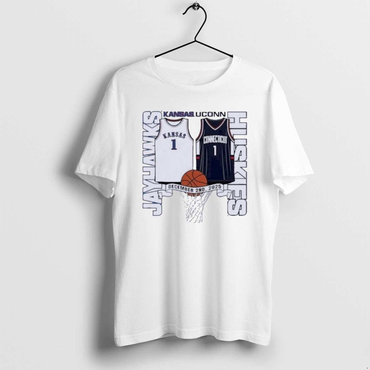 Official Kansas Jayhawks Vs Uconn Huskies Basketball 2025 Gameday