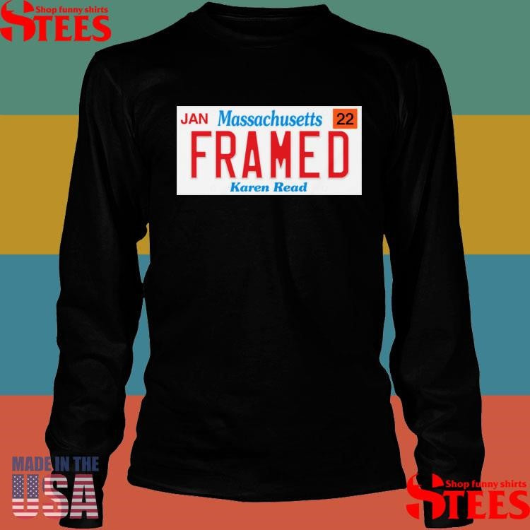 Karen Read Framed License Plate by Microdots Shirts