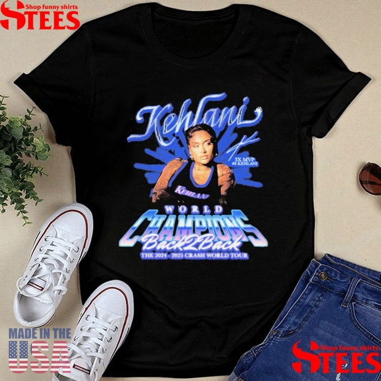 Kehlani World Champions Back 2 Back Crash Tour 2025 Shirts