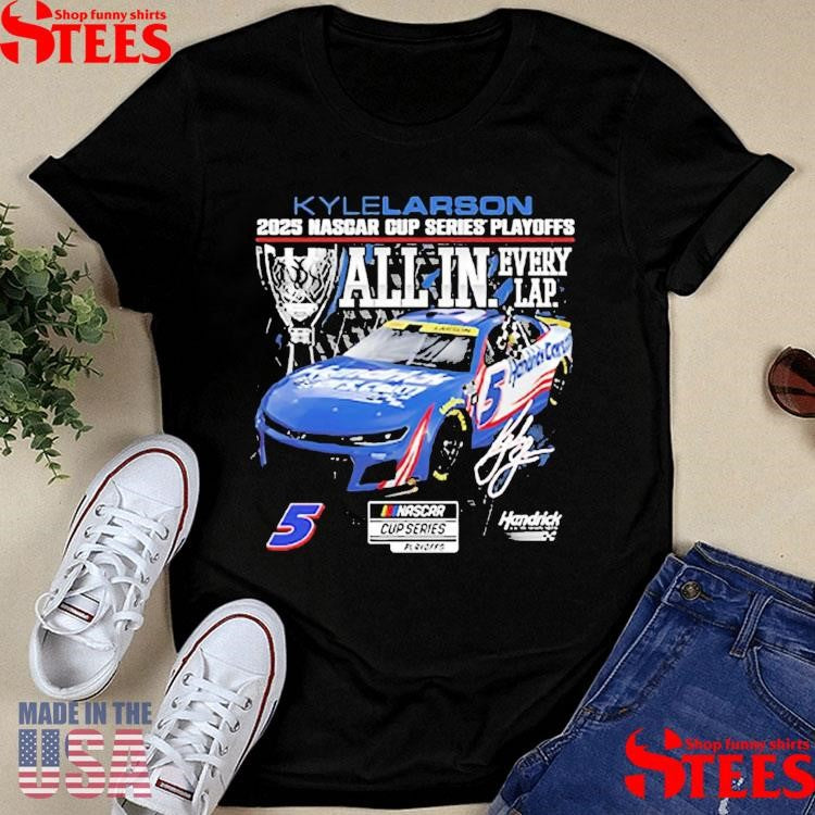 Kyle Larson Checkered Flag Sports 2025 Nascar Cup Series Playoffs T-shirts