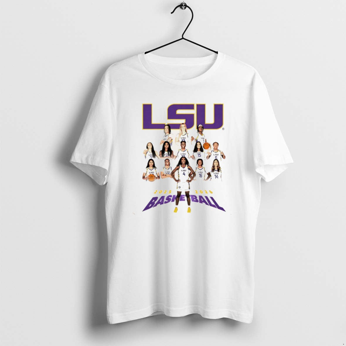 Official Lsu Womens Basketball 2025 2026 Team Collage Christmas