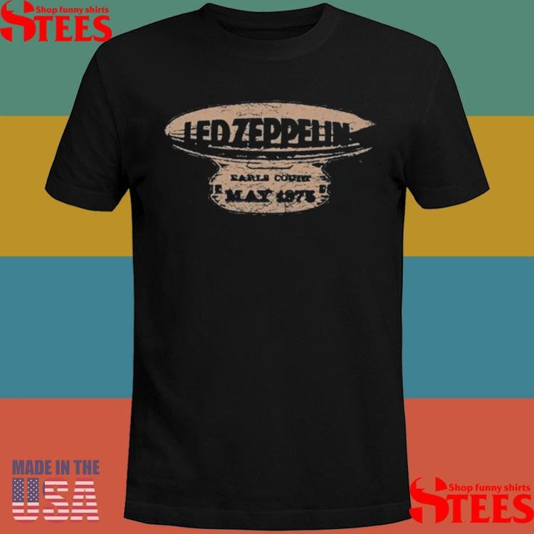 Led Zeppelin Earls Court 75 Blimp T-shirts