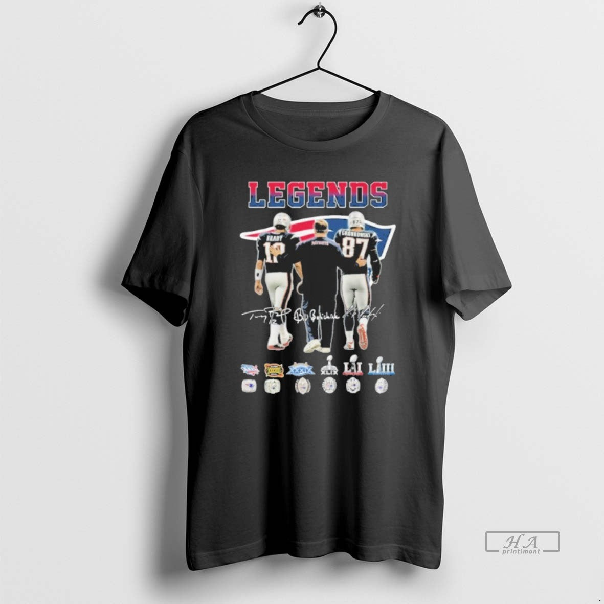 Official Legends Brady Gronkowski Player Signature Logo