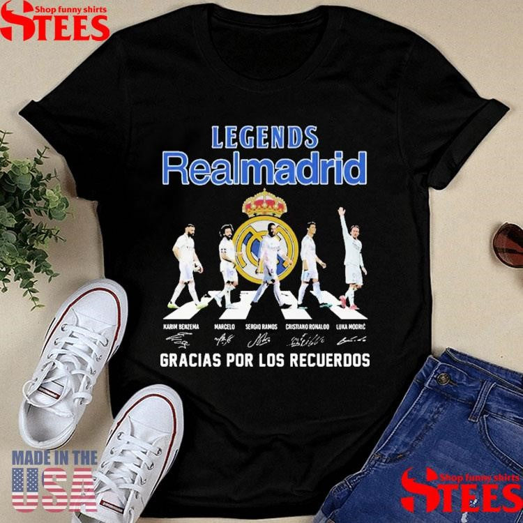 Legends Realmadrid Gracias Por Los Recuerdos Shirts