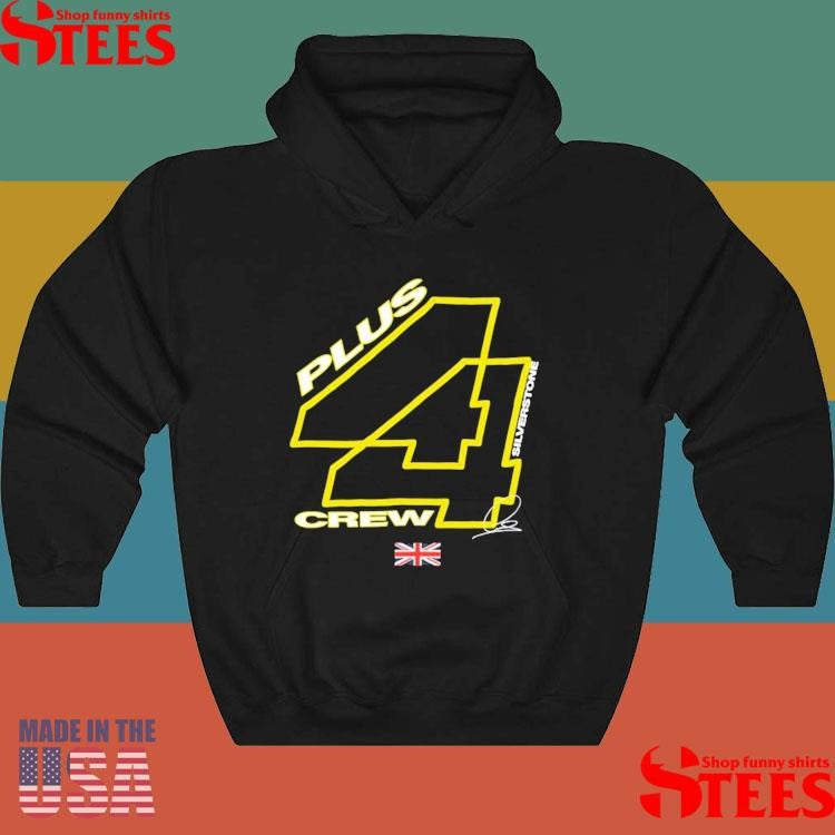 Lewis Hamilton Plus 44 Crew Silverstone Uk Flag T-shirt