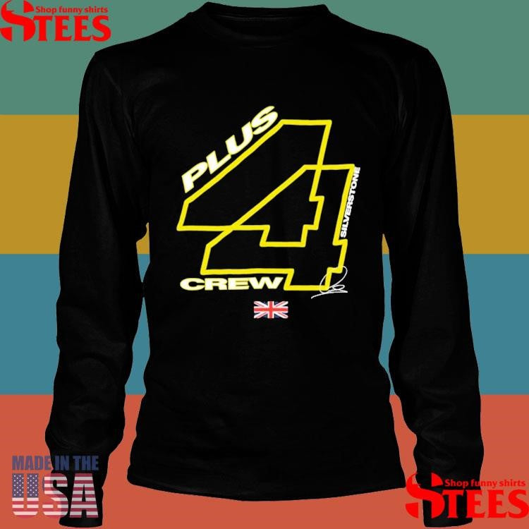 Lewis Hamilton Plus 44 Crew Silverstone Uk Flag T-shirt