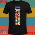 Lewis Hamilton Plus44 World Tour 2025 Flags T-shirt