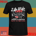 Life Wide Open Est 2016 Garage We Know What We Have Parts & Service Vintage Autos New & Slightly Used Vehicles Shirts