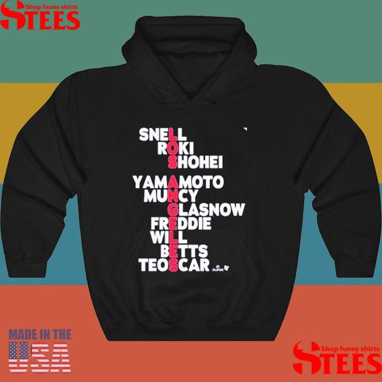 Los Angeles Dodgers Snell Roki Shohei Yamamoto Muncy Glasnow Freddie Will Betts Teoscar Names 2025 Shirts